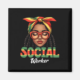 Aimant Travailleuse sociale Travail social Femmes Filles 