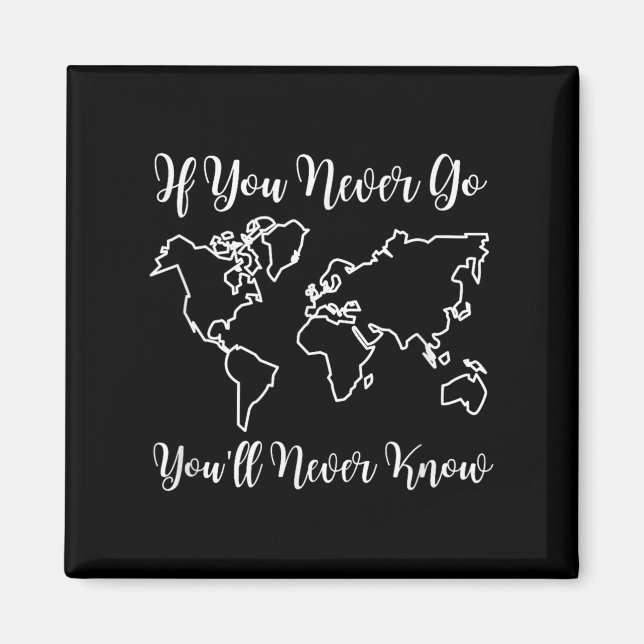 Aimant Travel - If You Never Go, You'll Never Know  (Devant)