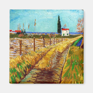 Aimant Traverser un champ avec Willows Van Gogh