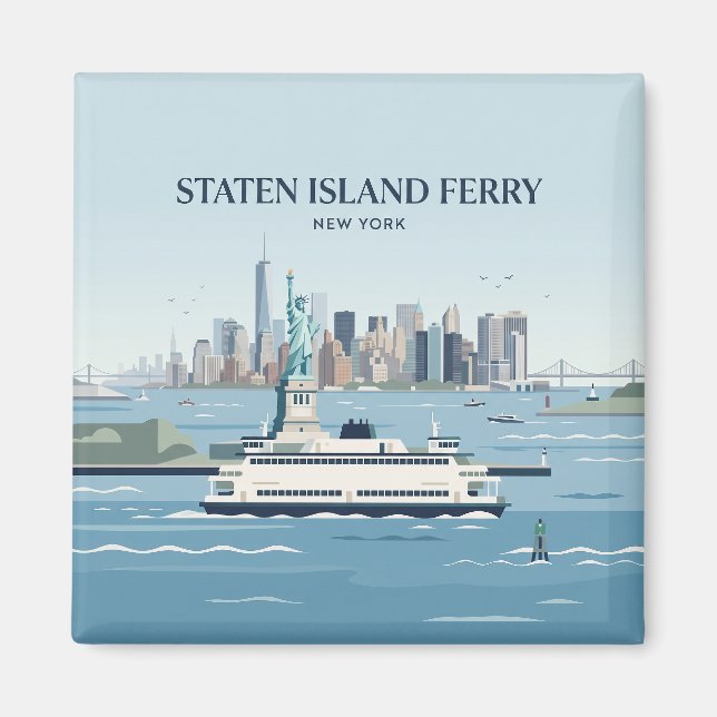 Aimant Traversier de Staten Island New York (Devant)