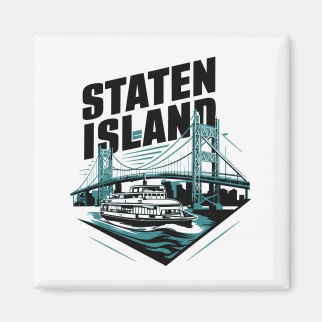 Aimant Traversier de Staten Island New York  (Devant)
