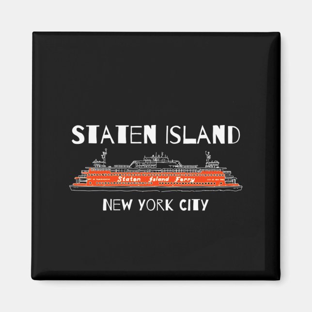 Aimant Traversier de Staten Island New York Œuvre d'art (Devant)