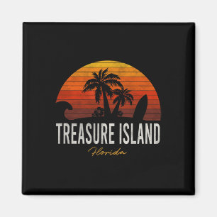 Aimant Treasure Island Beach Floride Fl Palms Vacation Su