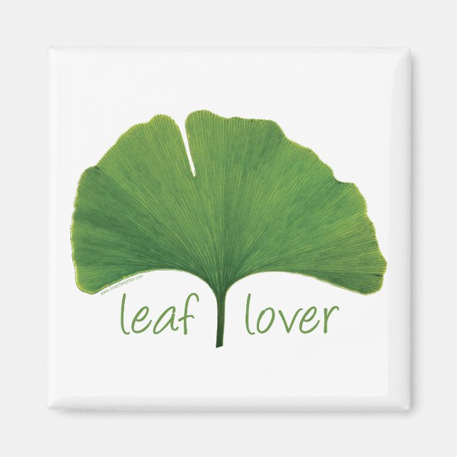 Aimant Tree Hugger, Leaf Lover - Ginkgo (Devant)