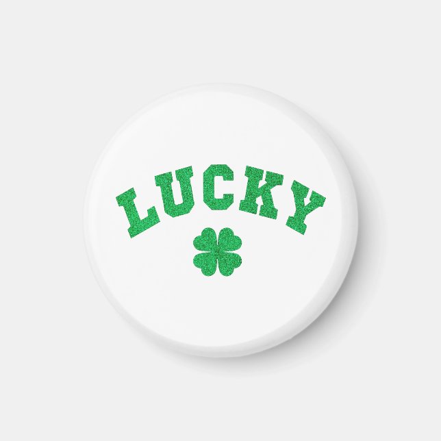 Aimant Trèfle Chanceux Saint Patrick (Devant)