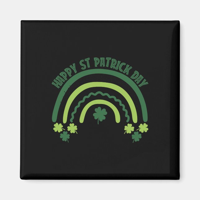 Aimant Trèfle drôle Sein Arc-en-ciel Irlandais St Patrick (Devant)