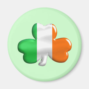 Aimant Trèfle irlandais de drapeau