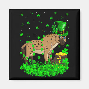 Aimant Trèfle irlandais Leprechaun Hyène St Patrick T