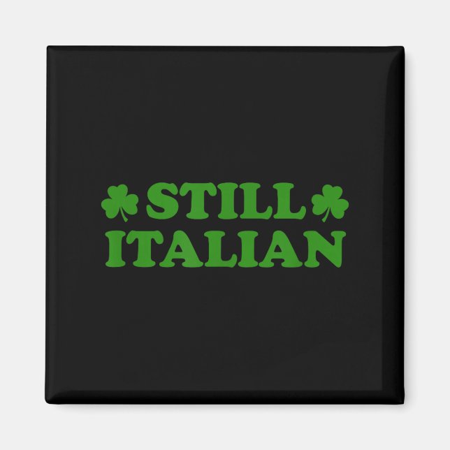 Aimant trèfle italien drôle St Patrick Saint Patty (Devant)