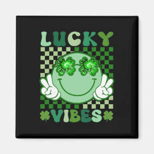 Aimant Trèfle Rétro Irlandais St Patrick Jour Hippie Visa