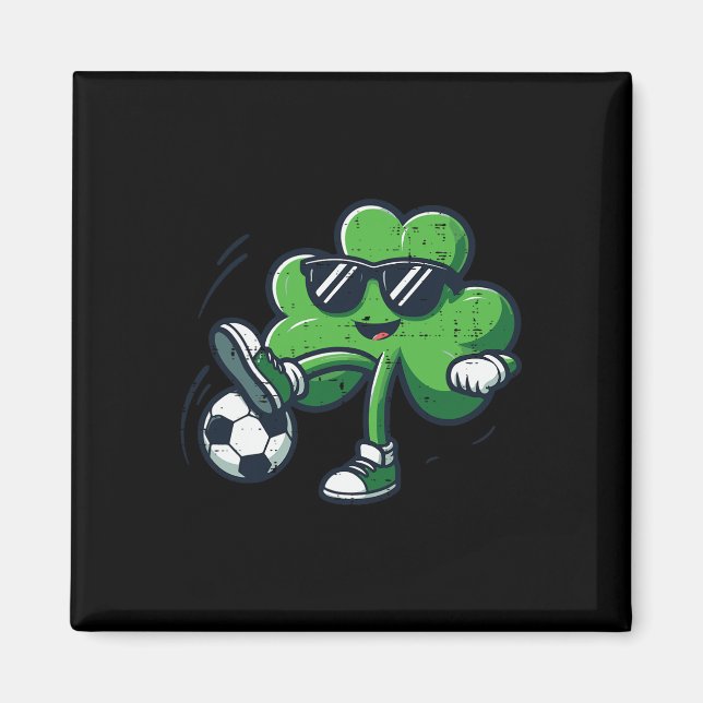 Aimant Trèfle St Patricks Football Saint Pattys (Devant)