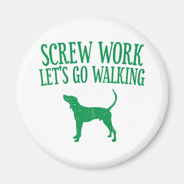 Aimant Treking Walker Coonhound (Devant)