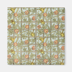 Aimant Trellis par William Morris, Vintage Garden Textile