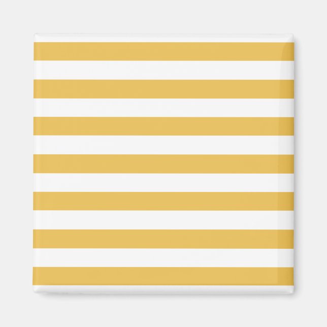 Aimant Trendy Yellow and White Wide Horizontpes (Devant)
