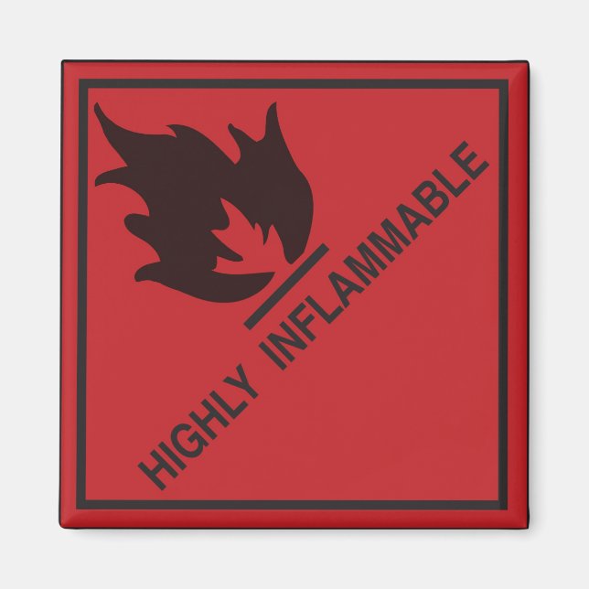 Aimant Très inflammable (Devant)