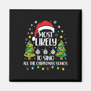 Aimant Très Probable De Chanter Les Chansons De Noël Fami