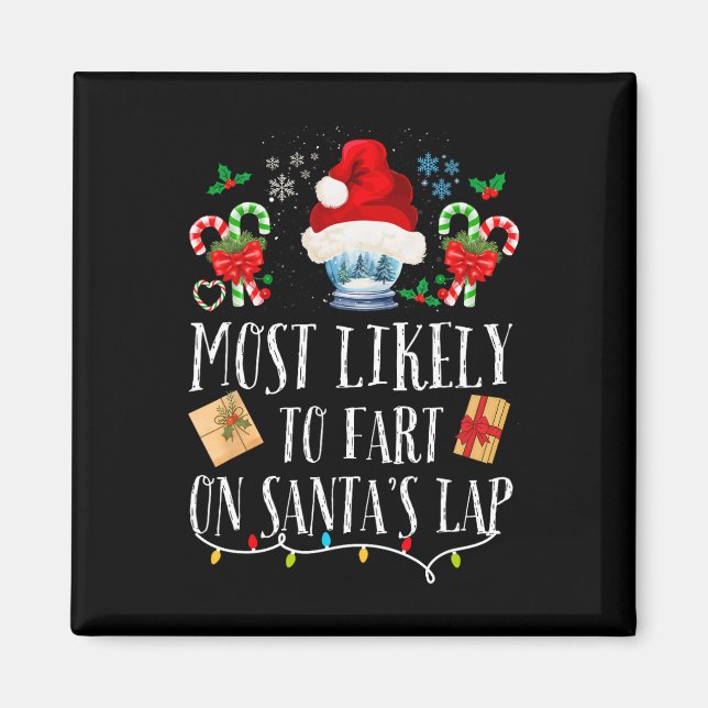 Aimant Très Probable De Commencer Sur Père Noël Lap Fun F (Devant)