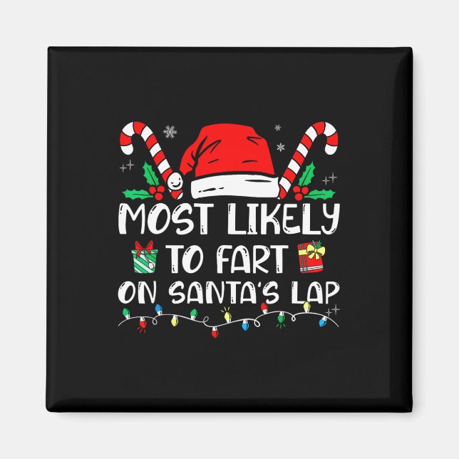Aimant Très Probable De Débuter Sur Père Noël Lap Funny F (Devant)