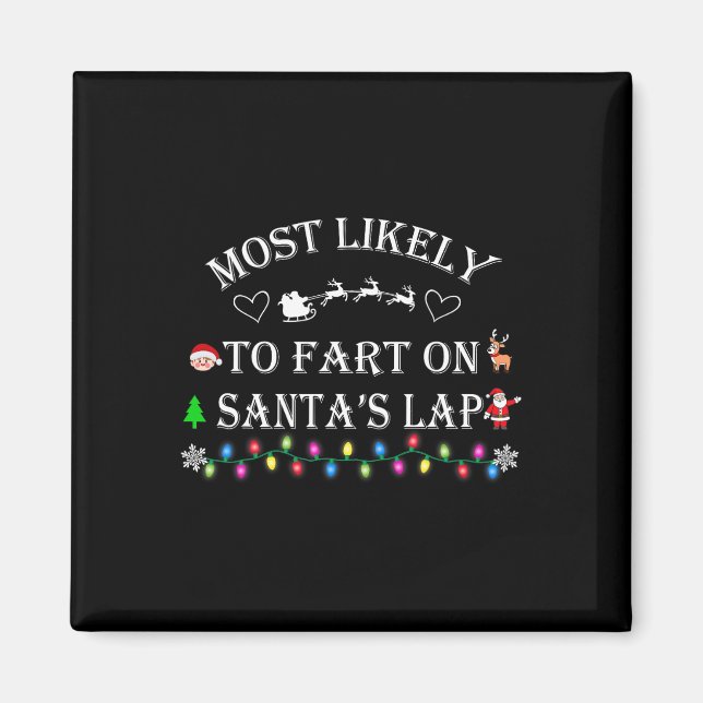 Aimant Très Probable De Débuter Sur Père Noël Lap Funny F (Devant)