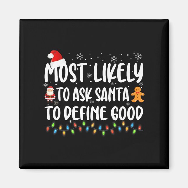 Aimant Très Probable De Demander À Père Noël De Définir L (Devant)