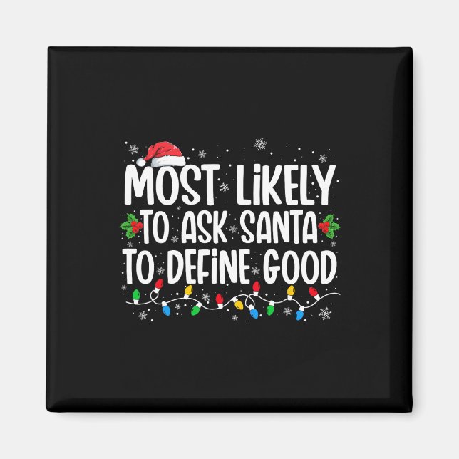 Aimant Très Probable De Demander À Père Noël De Définir L (Devant)