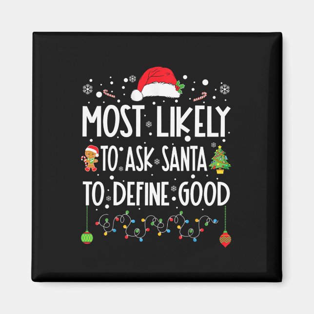 Aimant Très Probable De Demander À Père Noël De Définir L (Devant)