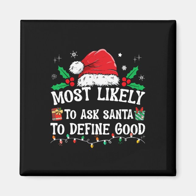Aimant Très Probable De Demander À Père Noël De Définir L (Devant)
