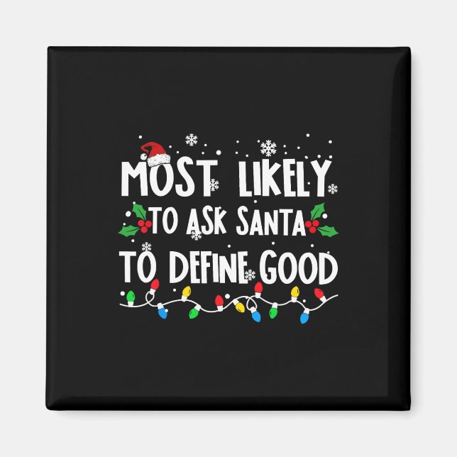 Aimant Très Probable De Demander À Père Noël De Définir U (Devant)