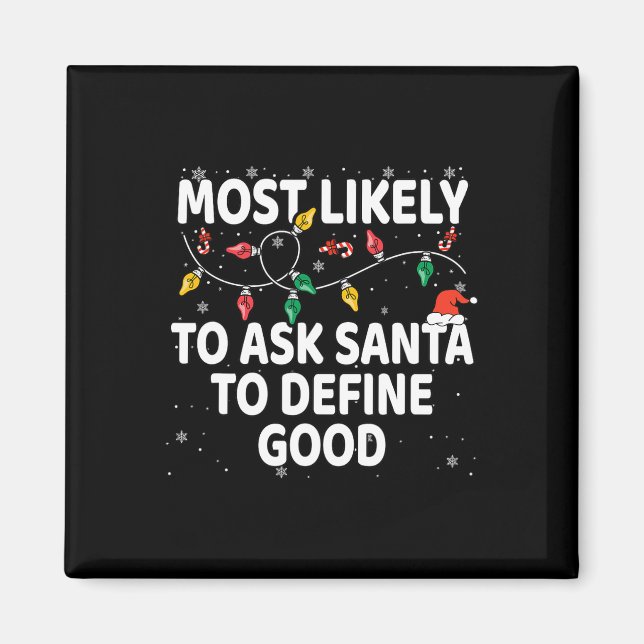 Aimant Très Probable De Demander À Père Noël De Définir U (Devant)