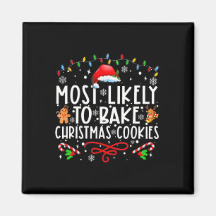 Aimant Très Probable De Faire Cuire Des Cookies De Noël F