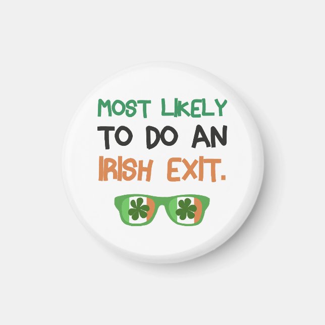 Aimant Très Probable De Sortir Irlandais (Devant)
