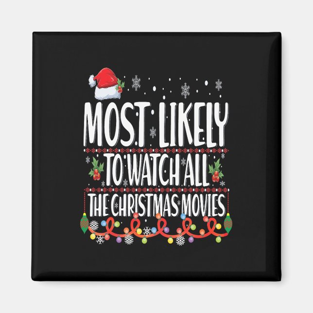 Aimant Très Probable De Voir Tous Les Films De Noël Matc (Devant)