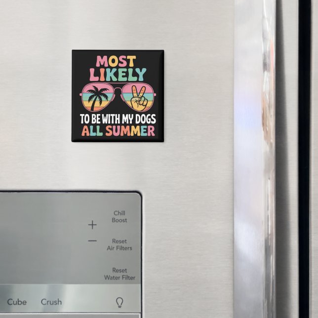 Aimant Très Probable D'Être Avec Mes Chiens Tous Enseigna (In situ (réfrigérateur))