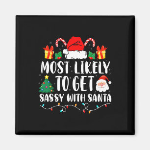Aimant Très Probable D'Être Sassy Avec Père Noël Fun Fami