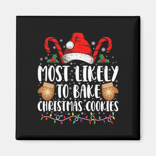 Aimant Très susceptible de préparer un biscuit de Noël Xm (Devant)