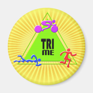 Aimant TRI TRIANGLE de course de vélo de bain de