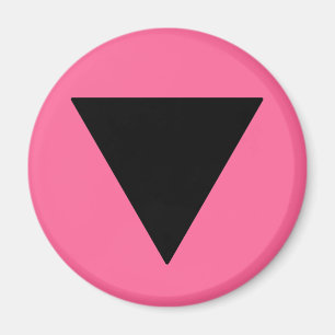Aimant Triangle noir Lesbian Pride