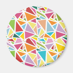 Aimant Triangles colorés motif 2