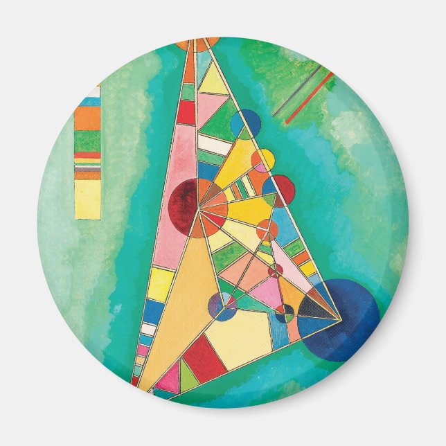Aimant Triangles colorés par Wassily Kandinsky (Devant)
