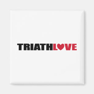 Aimant Triathlon Amour pour nageurs, cyclistes et coureur