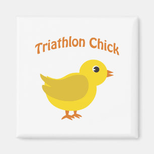 Aimant Triathlon Chick