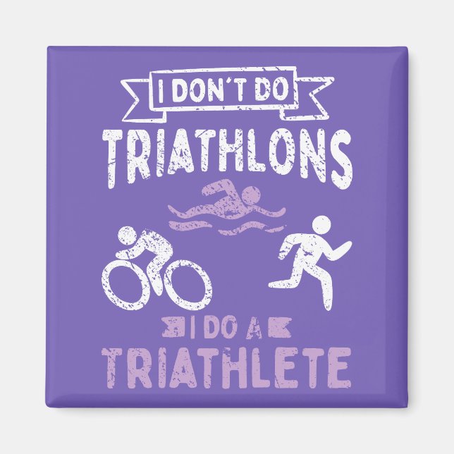 Aimant Triathlon Funny (Devant)
