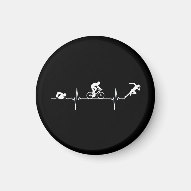 Aimant Triathlon - Triathlon (Devant)