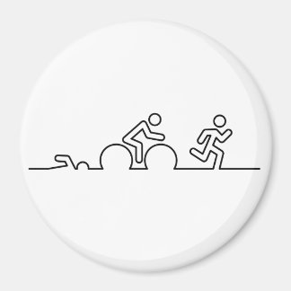 Aimant Triatlon. Des serpents, des courses de gros seins.