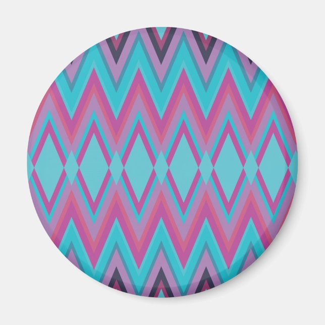 Aimant Tribal pourpre et Aqua (Devant)