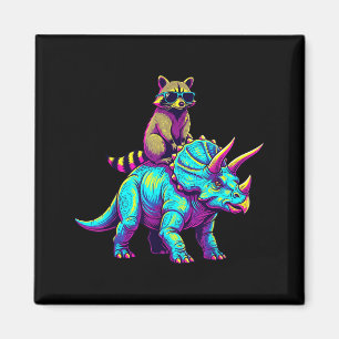 Aimant Triceratops Raton laveur Dinosaure Chaos