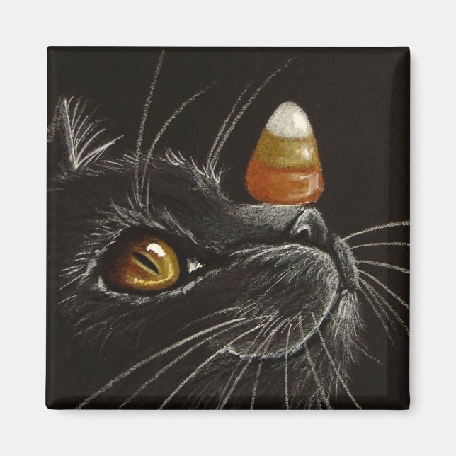 Aimant Trick avec des cures ! - Black Cat & Candy Corn Ma (Devant)