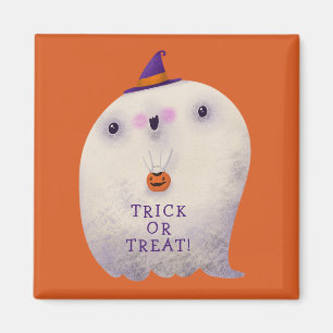 Aimant Trick de déco d'Halloween ou traiter un joli fantô