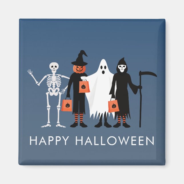 Aimant Trick or Treaters Halloween (Devant)
