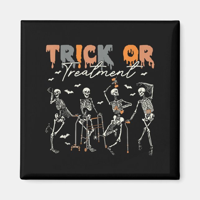 Aimant Trick Or Treatment Pt Physiothérapeute H (Devant)